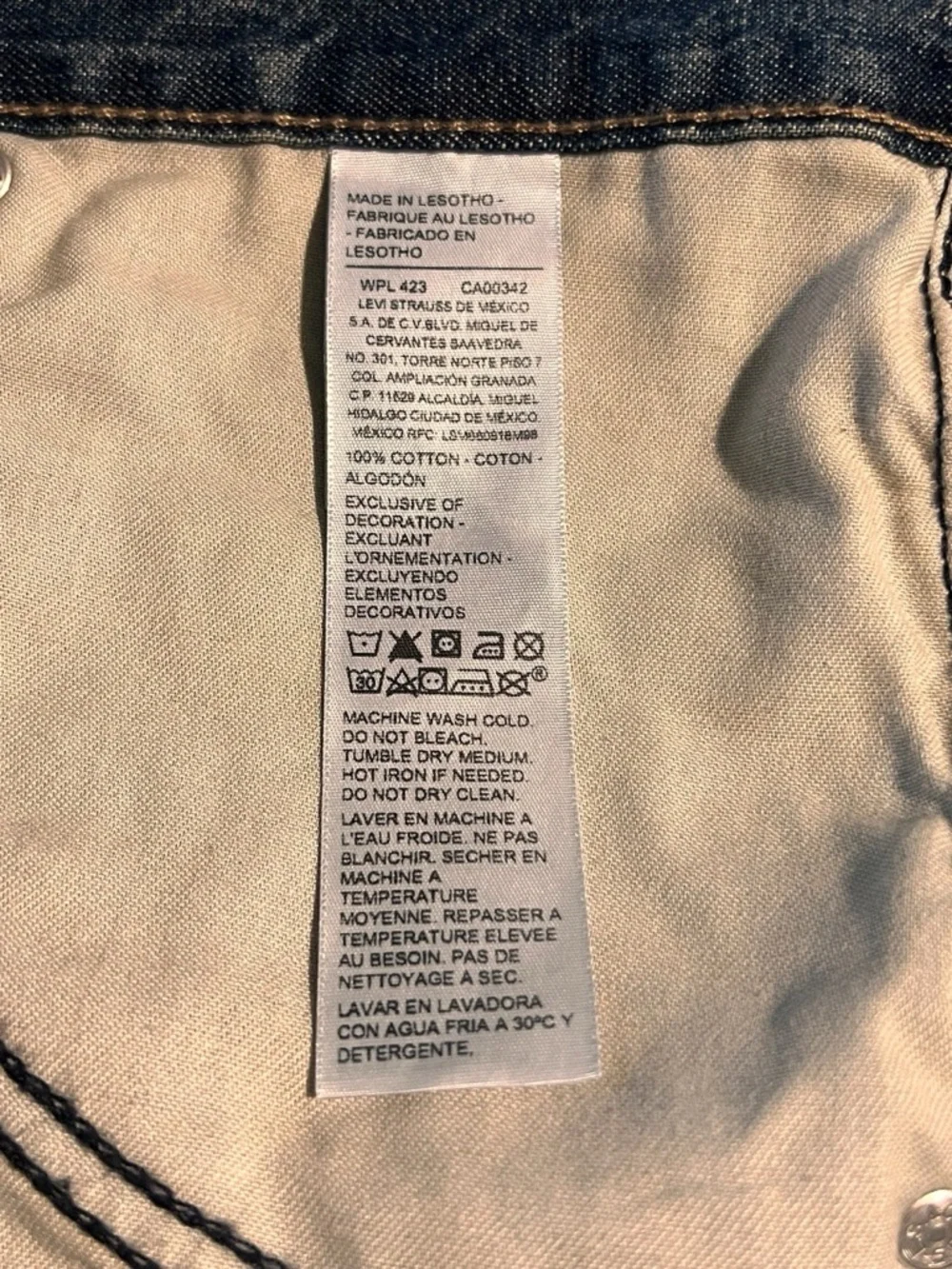 Men Levi's Strauss Signature Workwear  Carpenter Jeans 36/30 Loose Fit Straight